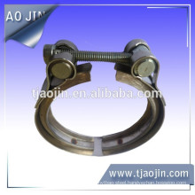 Hydraulic exhaust V band hose clamps